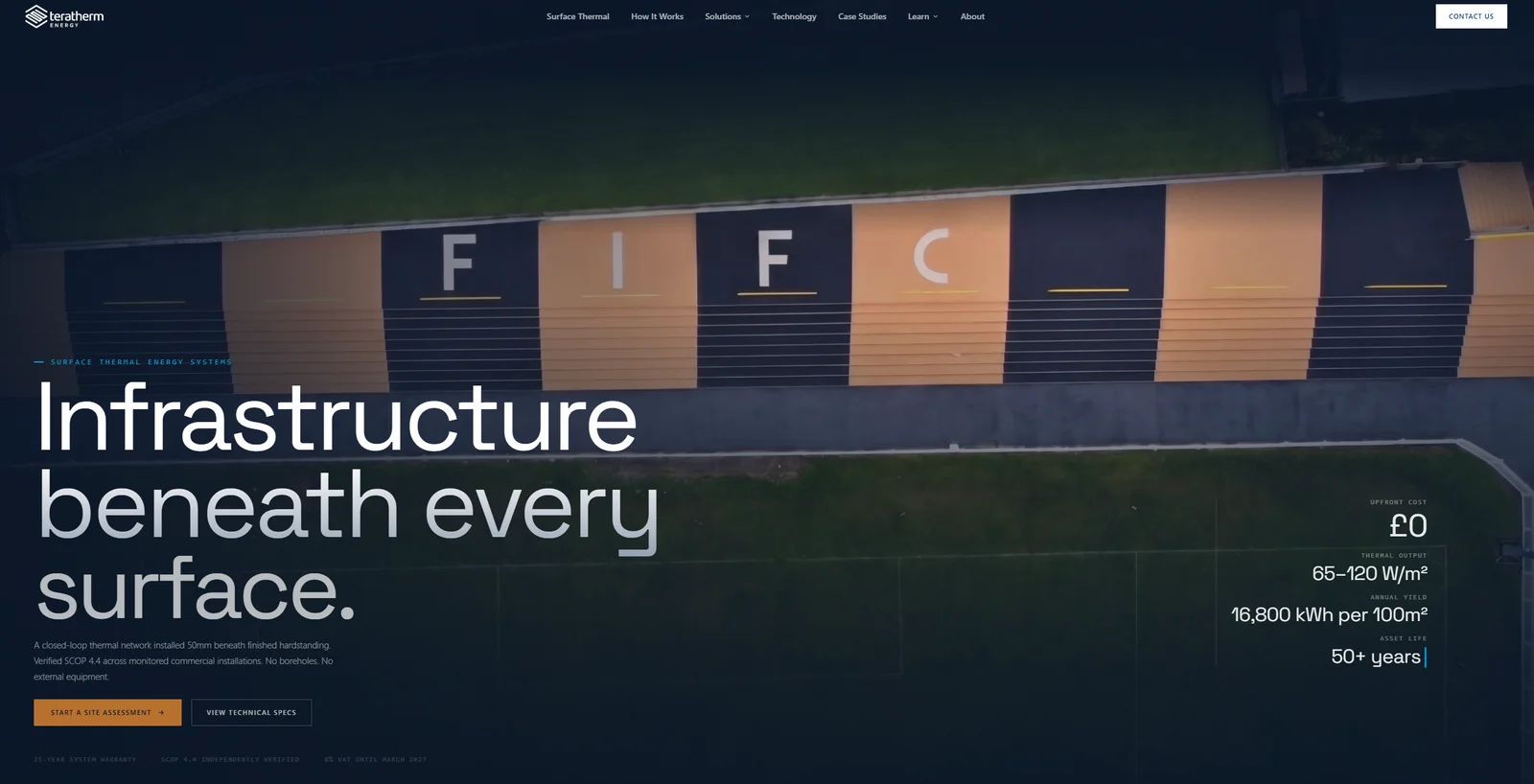 Teratherm Energy website homepage design